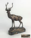 GARDET G   Cerf en bronze socle marbre   H=36cm.JPG